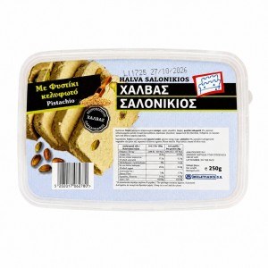Халва кунжутная с фисташками SALONIKIOS, Греция, 250г