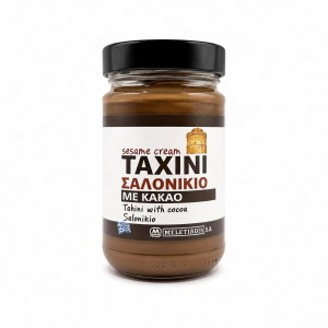 Тахини кунжутная паста с КАКАО SALONIKIO, Греция, ст.б., 300г