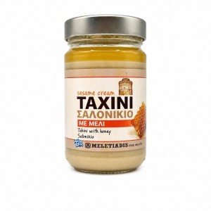 Тахини кунжутная паста с МЕДОМ SALONIKIO, Греция, ст.б., 300г