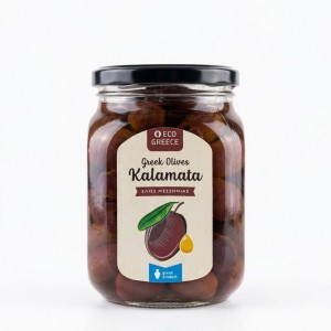 Оливки Каламата в оливковом масле, Греция, ст.банка, 650г