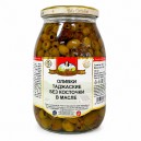 Оливки Таджаские без косточки в масле Bella Contadina, ст.б., 950г