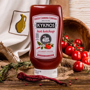 Кетчуп острый Kyknos, Греция, пл.бут., 580г Кетчуп острый Kyknos, Греция, пл.бут., 580г